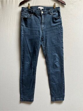 Pedro del Hierro High Rise Slim Crop Dark Wash Jeans 8